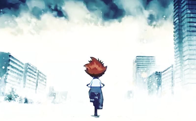 taugehishcactus:  [Child] Taichi : oww.. Agumon : What’s wrong Taichi?  Taichi :