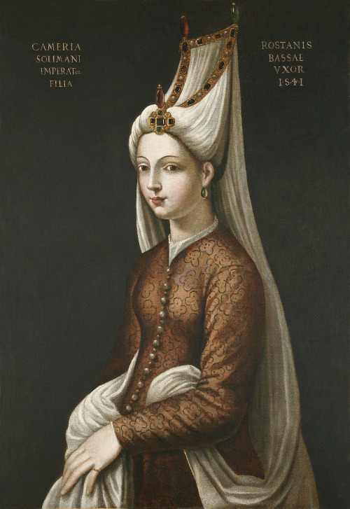 jeannepompadour:Portrait Mihrimah, Daughter of Sultan Suleiman the Magnificent by Cristofano dell'Al
