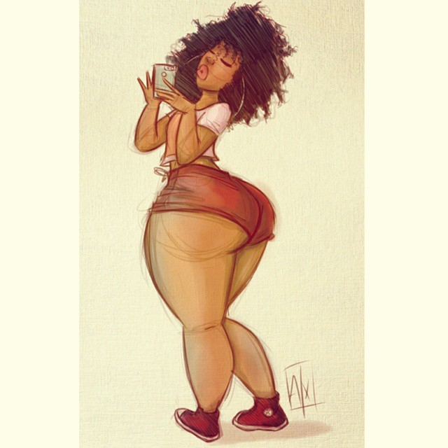 axart:  Thick chicks wit curly bushes ✊✊✊✊ @missbebeblanco
