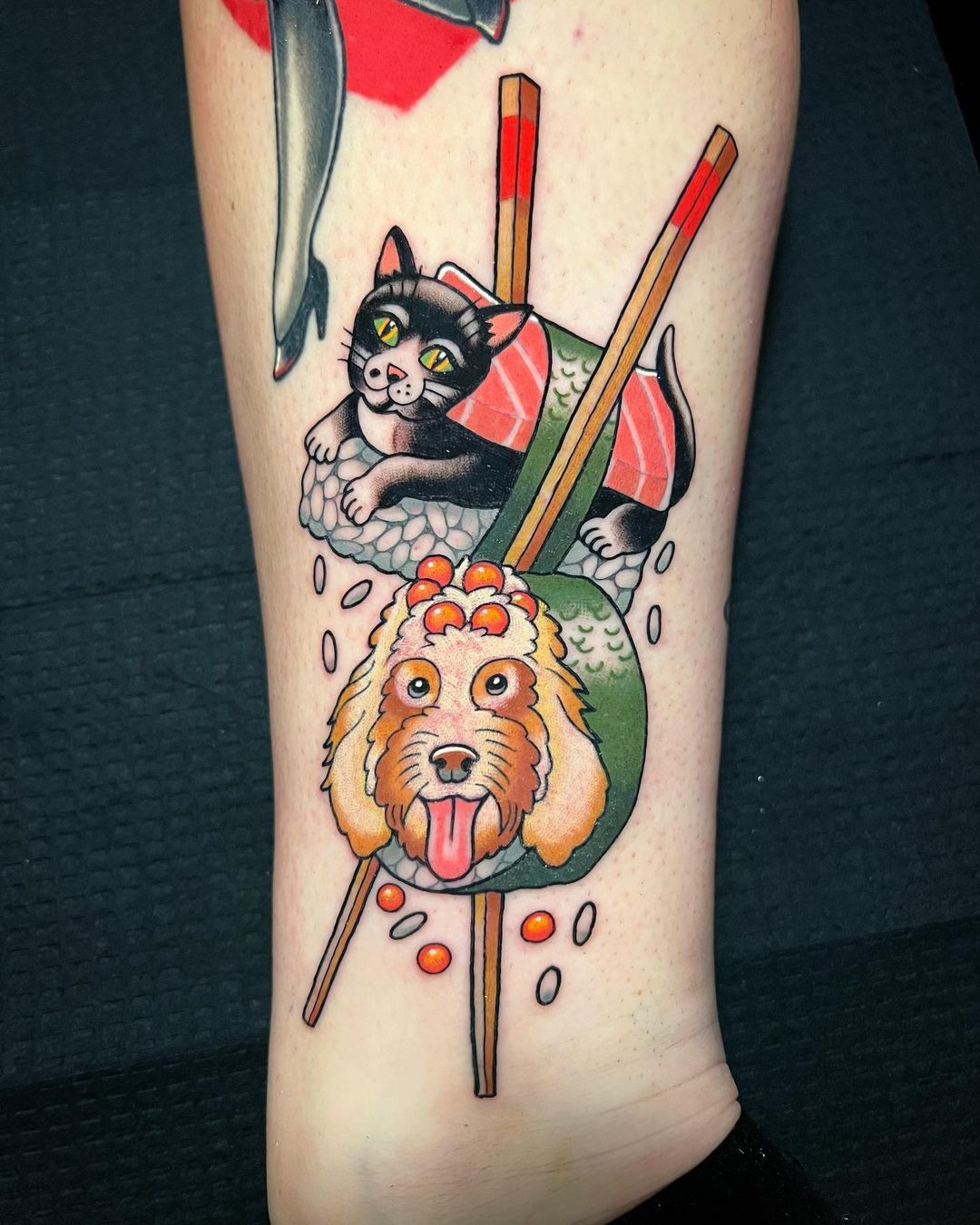 godzilla #cat #cattattoo #sushi #catvideo #sushilover #tattoo #tattoo