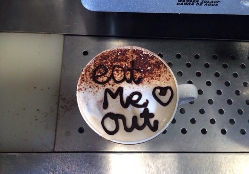 immol4tion: dirtyslutmuffin: Dirty lattes are always a mandatory reblog. too bad it’s a cappuccino l