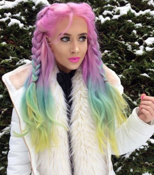 colourful hair