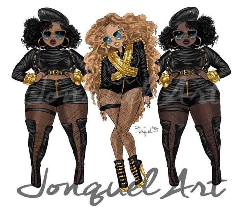 athickgirlscloset:  Can we please take a moment & appreciate this art by @jonquelart?!?!!? It’s EVERYTHING! #formation #plussizeart #bey #superbowl50