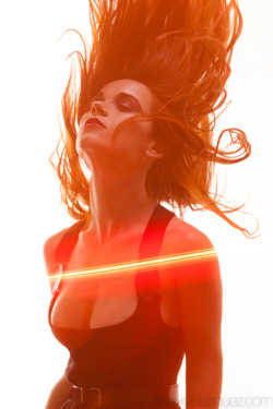 Brooke Eva Taking Part In More Lighting Experiments. Yes, Her Hair Naturally Does