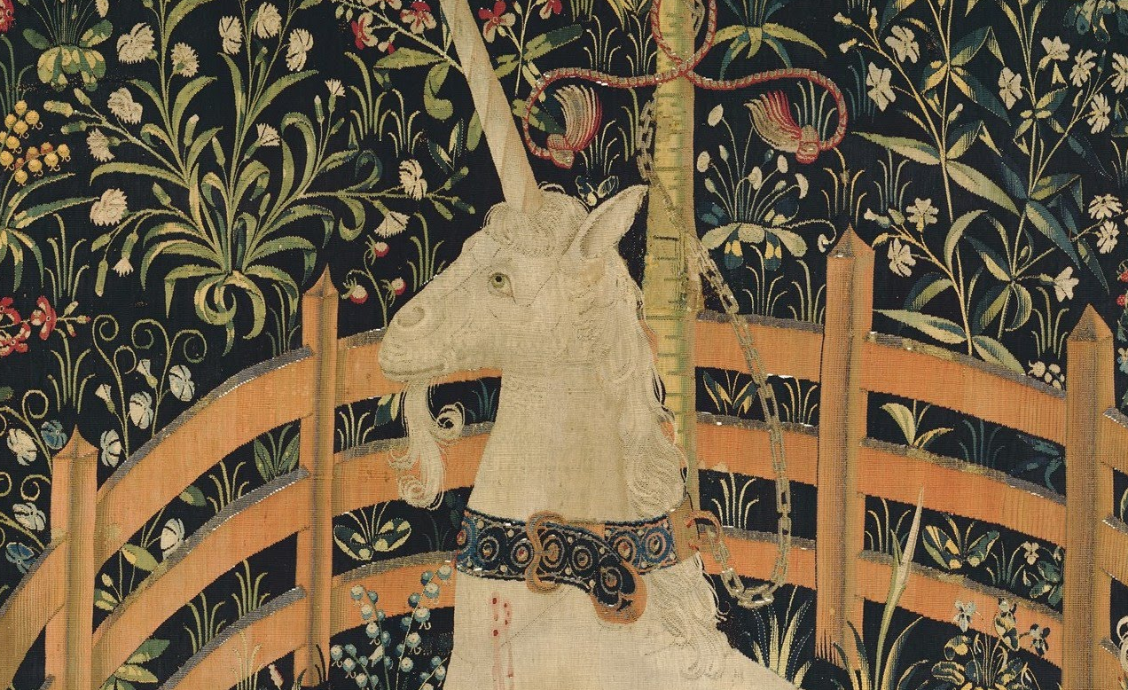 renaissance-art:  Details from the Unicorn in Captivity Tapestry c. 1495-1505 