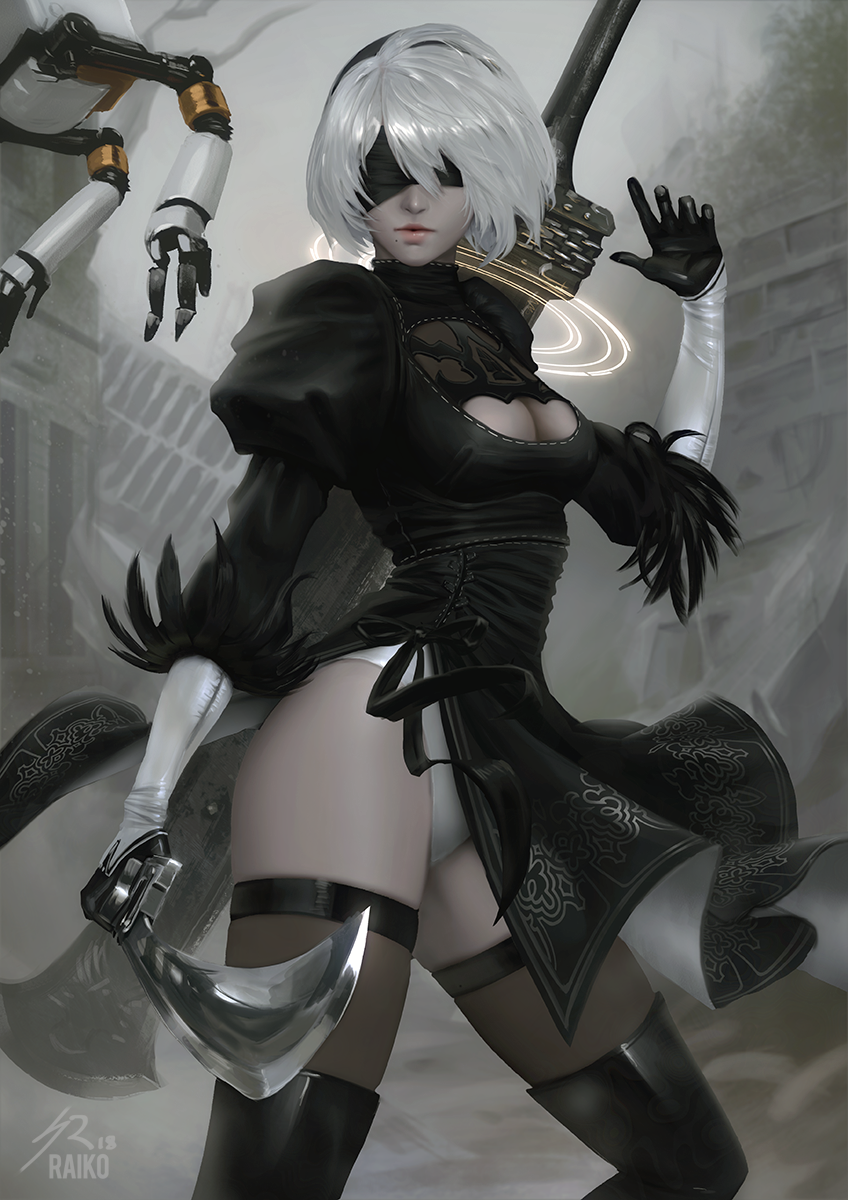 raikoart: 2B Follow me on: Instagram - Twitter - deviantArt - Facebook - Patreon