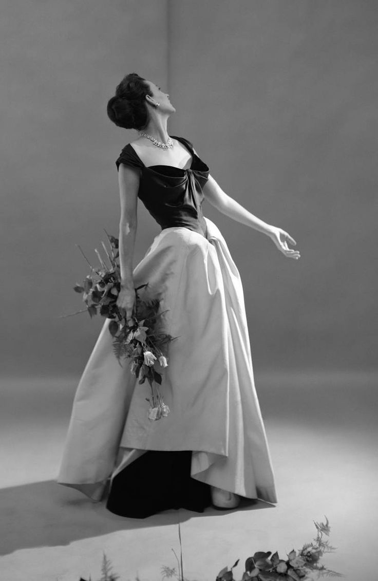 alwaysbevintage:  Dorian Leigh wearing Charles James dress photographed by Cecil