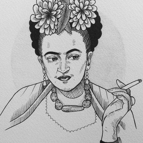 iLLustrations — Frida Kahlo A4 print