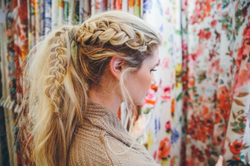 styledbykasey: dutch braid + high ponytail