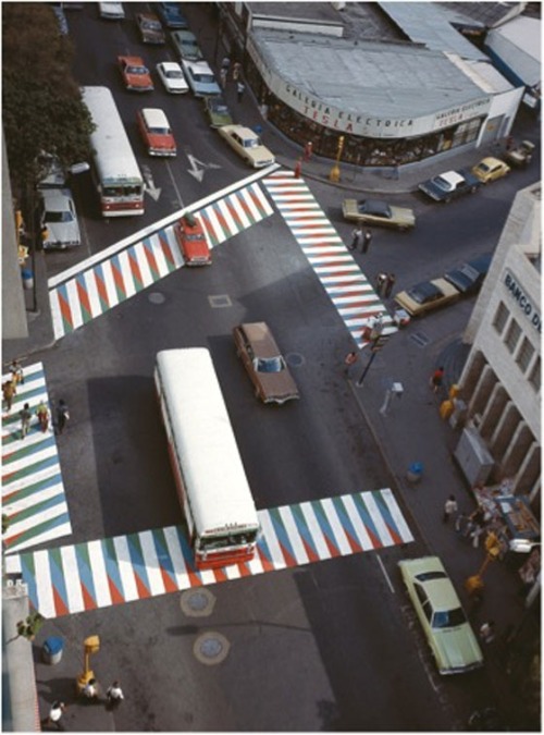 ekosystem:  Crosswalks by Carlos Cruz-Diez from 1975 to 2012.
