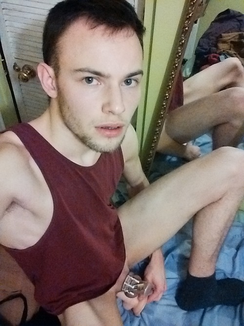 sirlockdown:lockedndenied:jonnydocument:Mr Piss Encounter is sick today, so I had to play by myself and a dildo. It begun with a request to tear a little hole in my underwear.Such a good locked boi … masturbating the way locked biz do.Both of my faggots