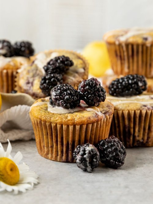 Vegan Blackberry Lemon Muffins