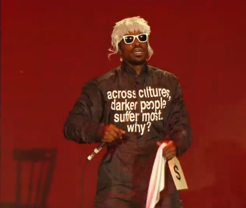 taces:  “across cultures, darker people suffer most. why?” Andre 3000 at Lollapalooza, August 2, 2014 