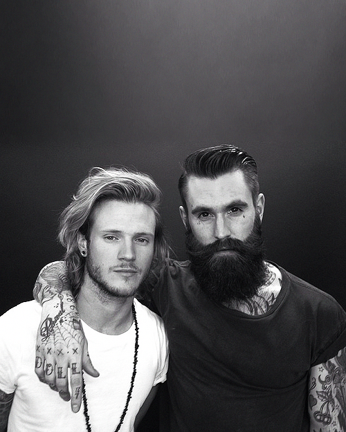 lauuwmcfly:  @idougahole Having a beard off with @rickfuckinhall think I’m winning.