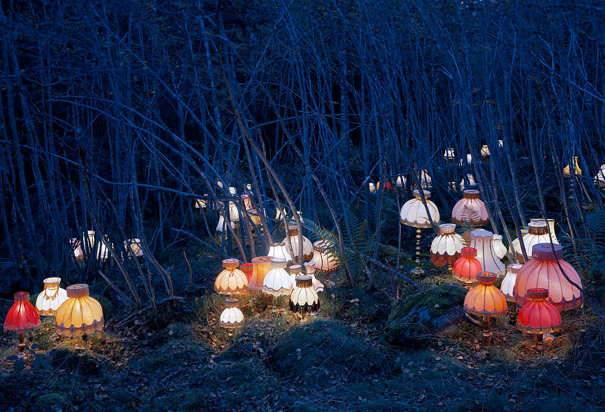 cutesy:  by Norwegian conceptual artist Rune Guneriussen  Lamps&hellip;lamps