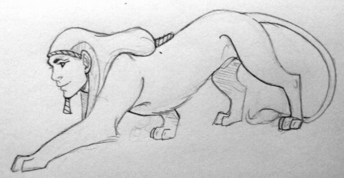 when i was younger, i always struggled with drawing a proper sphinx. could never find a design i lik