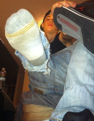 dirtysmellysocks: teenboysmellyfeet: Take a deep whiff and inhale the smell of all this sweaty smelly teen boy socks. Trust me it’s better than poppers. http://dirtysmellysocks.tumblr.com/ 