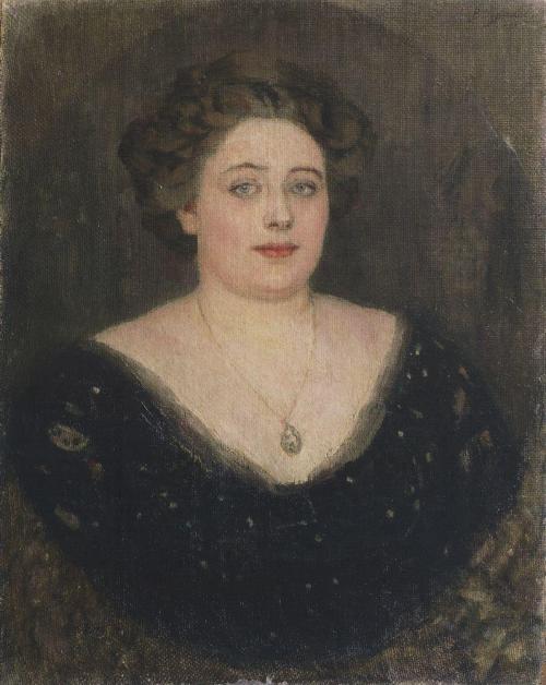 Portrait of M. Velichkina, nee Baroness von Klodt Yurgensburg, 1914, Vasily Surikovhttps://www.wikia