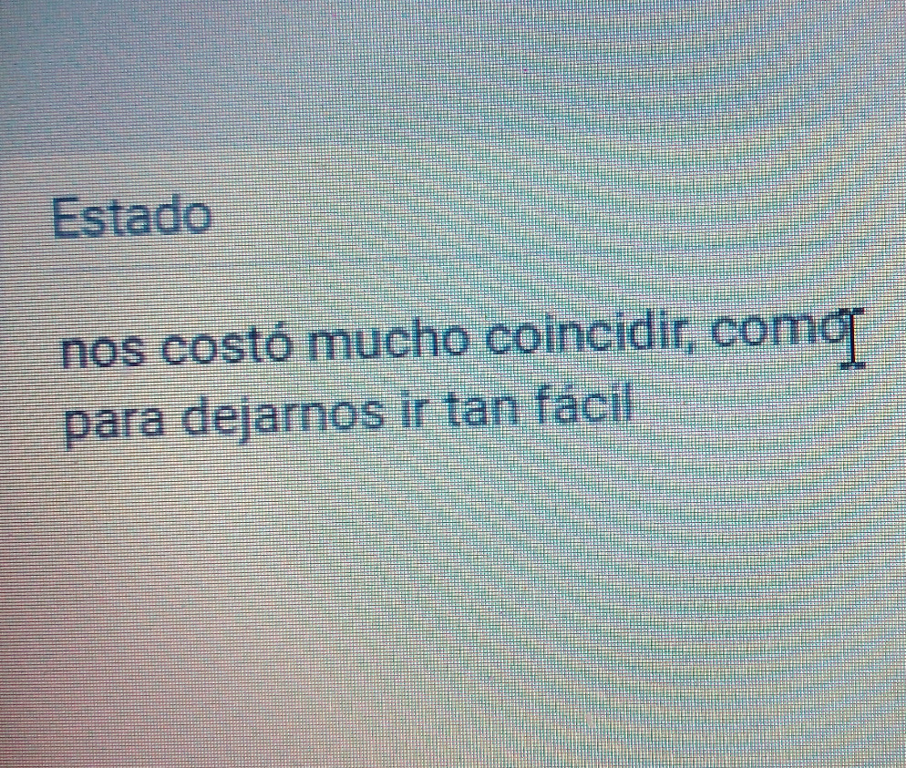 Lo siento, se me acabó el café pero, queda té.