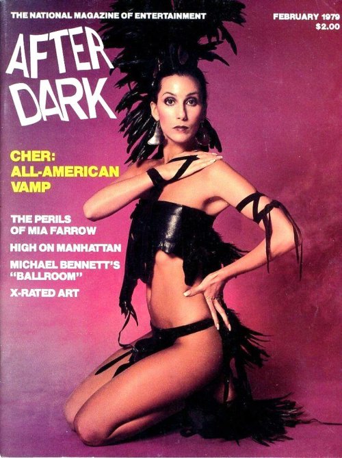 Cher on the cover of After Dark magazine, Feb. 1979.