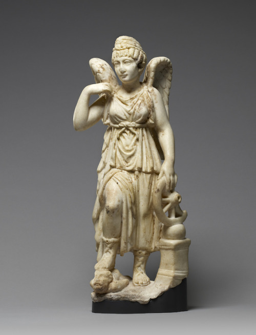 hearthglow:NemesisAround 150 CE, Roman EgyptAt the Getty MuseumThe goddess Nemesis, the personificat