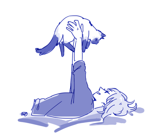 josyuss:i wonder how playful yurio is with his cat when nobody is watching