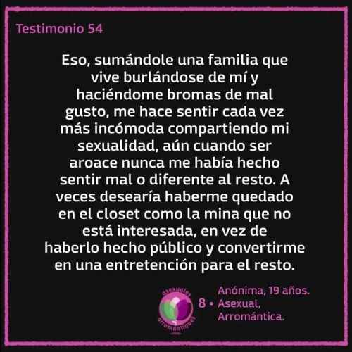 #MartesDeTestimonio! La aloamatonorma se ve en todos lados. No sólo invalidando experiencias 