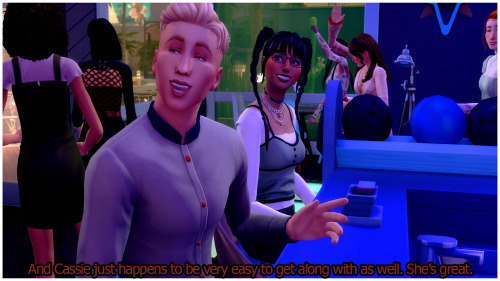 Dina Could See Cassie's Face Light Up Behind Him At Her Compliment.