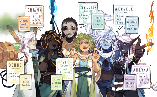 I finished it!! All of my D&amp;D characters, after 4 years of playing &lt;3