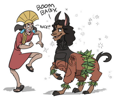 cprartsalot:drew this for a friend! she rly likes emperor’s new groove