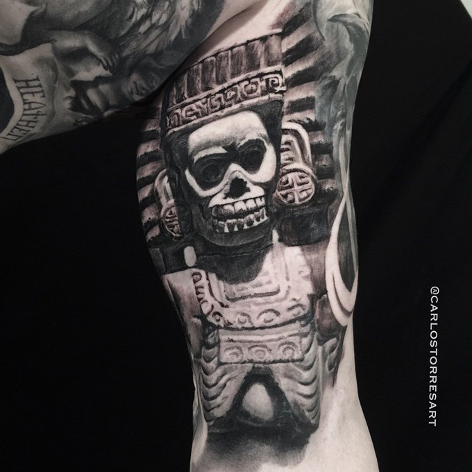 aztec god of death forearm tattooTikTok Search