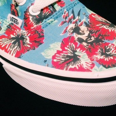 Amo mis Vans nuevas. Genialidad, flores y Yoda.