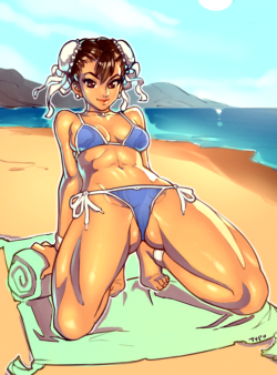 requiemdusk:Chun Li finds some time for relaxation