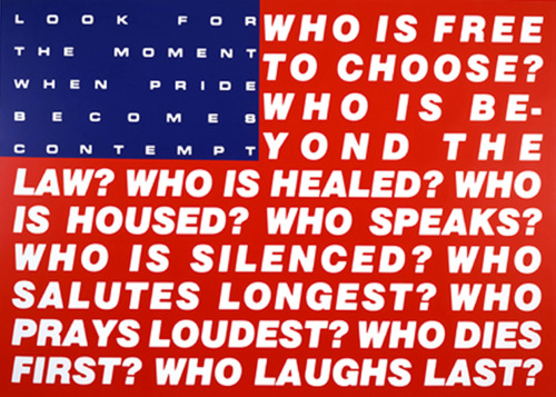 skeetshoot:barbara kruger, “untitled” (questions), 1991