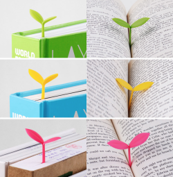 beverlys-book-blog:  Look at these cute little sprout bookmarks! 