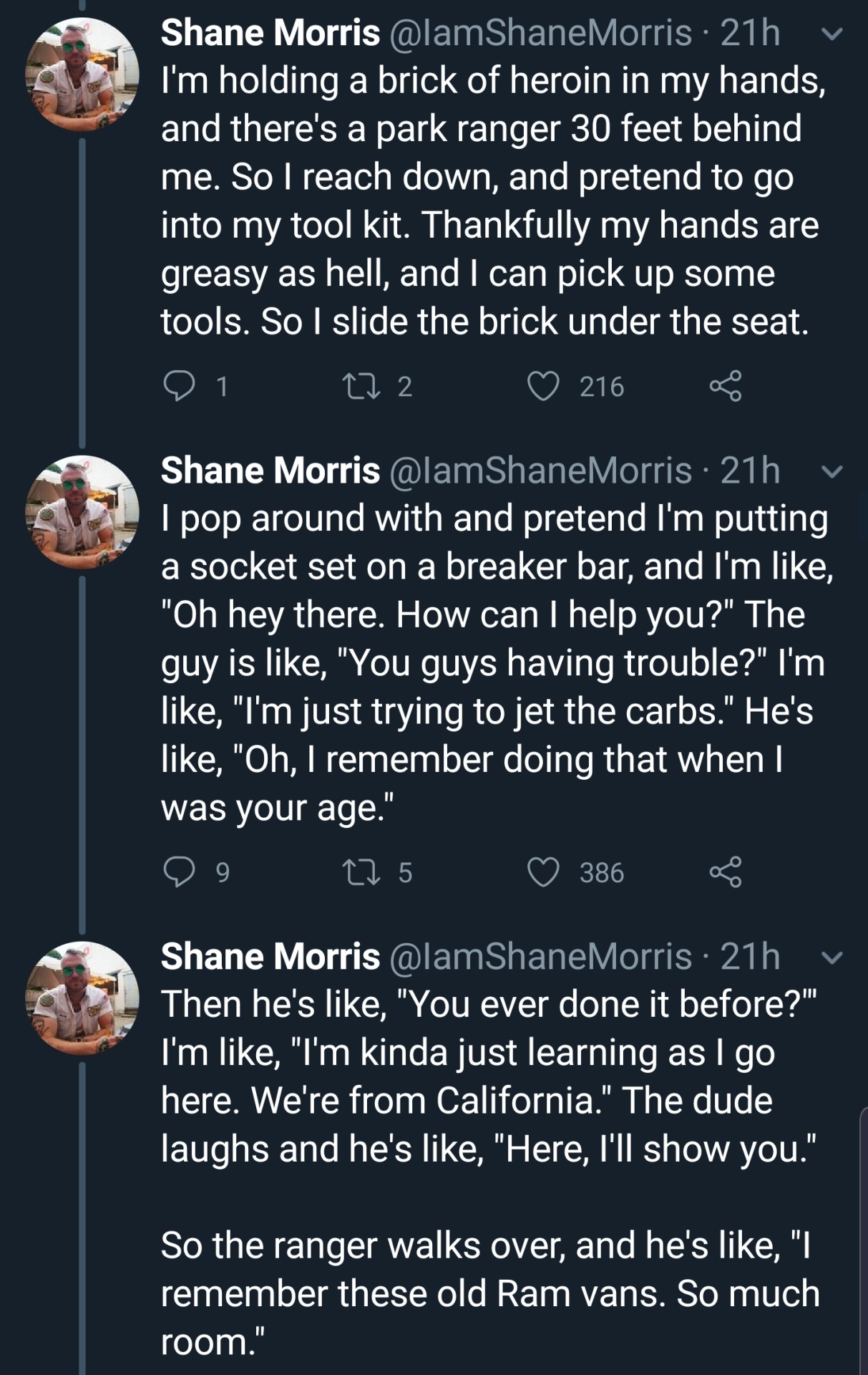 johnbrowndidnothingwrong:  lala-the-rebel:  catchymemes:    Holy fuck-  https://medium.com/@IamShaneMorris/i-lied-i-made-the-whole-thing-up-now-im-in-huge-trouble-e59da5831105