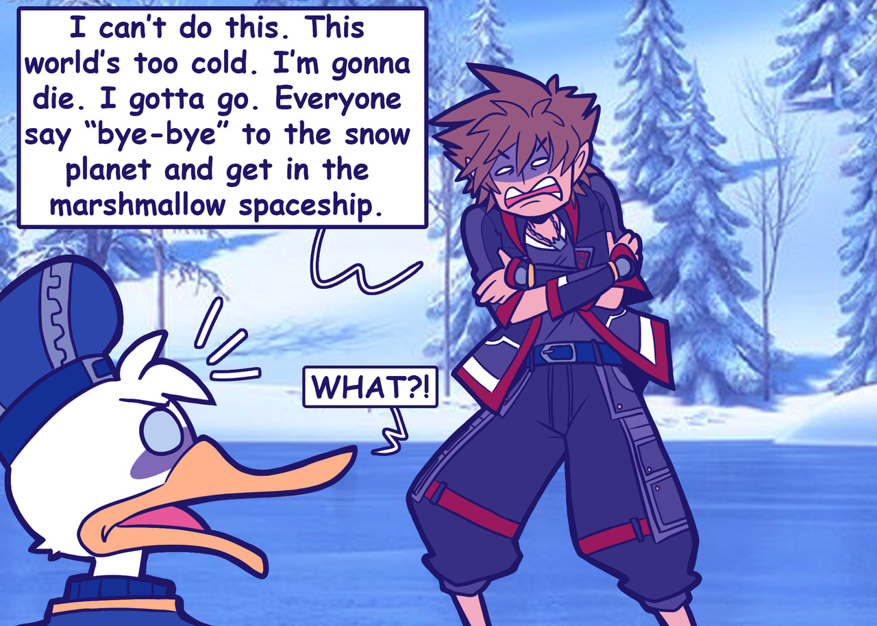 destiny-islanders:  Sora, in Arendelle in KH3: Burns through the party’s entire