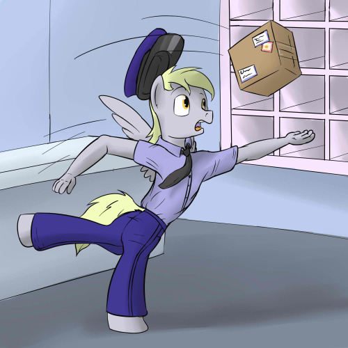 Dopey working at the post office, with bonus boxer version, because why not. Stream Request