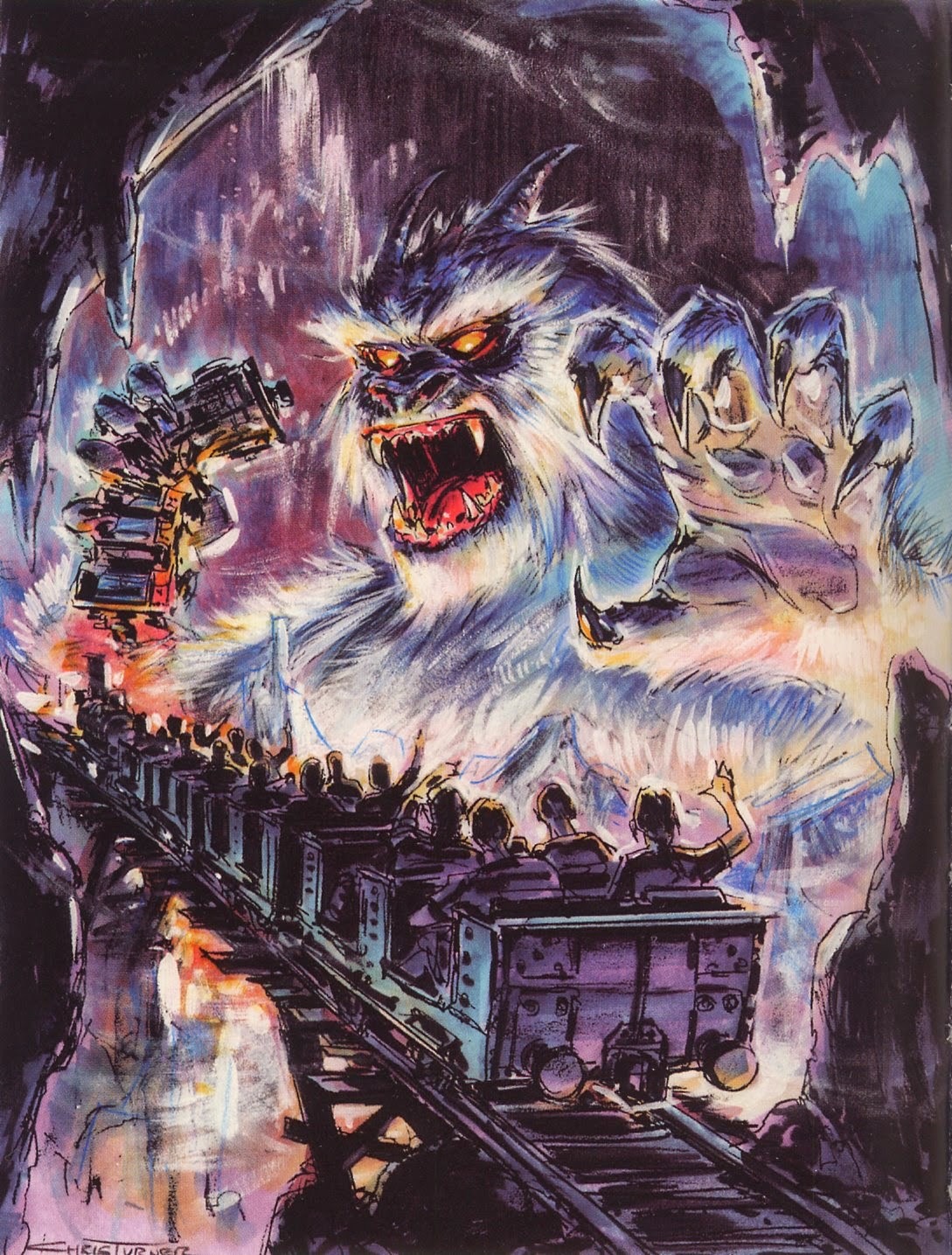 themeparkart: “The Yeti” Chris Turner, 2002 According to Imagineer Joe Rohde,