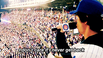 welcome-to-christie-road:Billie Joe- Take Me Out to the Ball Game (CUBS Baseball game)I thought he w