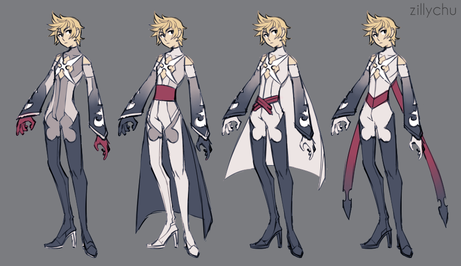 zillychu:  i just… like making outfits… and i want to kiss monsters,  