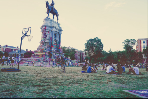 laurenserpaphotographs: Richmond, VA - July 10, 2020 - Marcus David Peters Circle