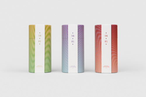 Get back to square one with this hypnotizing line of coffee, packaging by Pop & Pac
