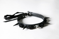 avgphotography:  Still Life: Creepyyeha Black Flower Spiked Choker I had to do a still life shoot for my lighting course, so, naturally, I chose to photograph my favorite Creepyyeha choker. I would be more than honored to shoot all of Creepyyeha’s