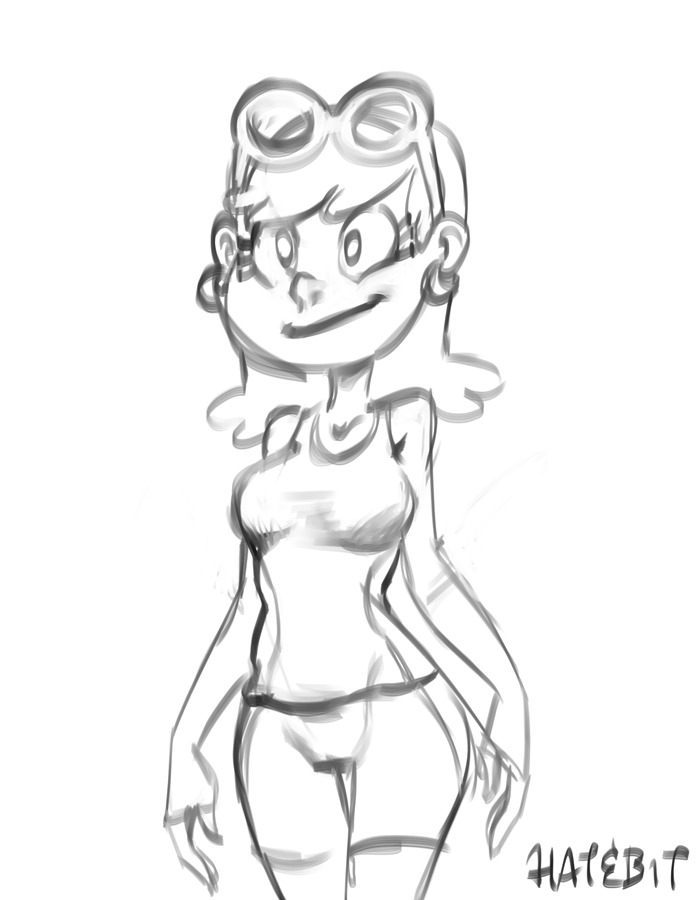 hatbotx:Swimsuit model Leni doodle. &lt;3 &lt;3 &lt;3 &lt;3