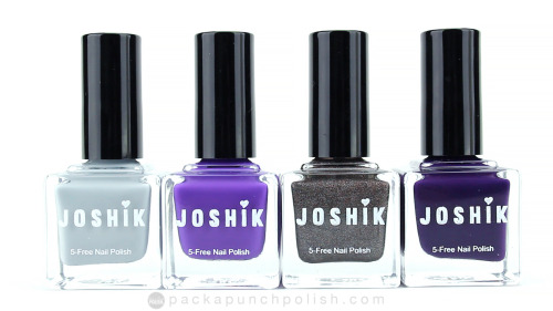 Joshik Polish swatchies. Believe, Groovy, Luxe, & Dynamite.http://www.packapunchpolish.com/2015/