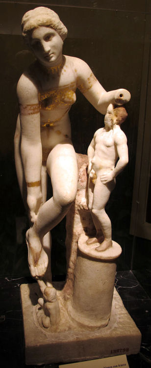 The so-called &ldquo;Venus in a Bikini&rdquo; polychrome Roman marble statue from Pompeii depicts th