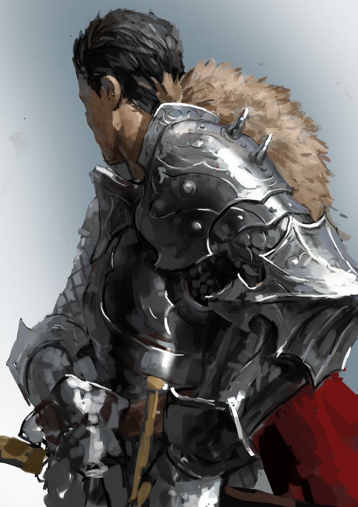fear-the-bunneh:  Knight Sketch by Beaver-Skin 