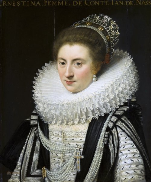 Portrait of Ernestine Yolande, Princess of Ligne, Jan Anthonisz van Ravesteyn 