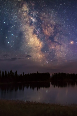 heaven-ly-mind:    Smoky Yellowstone Night  